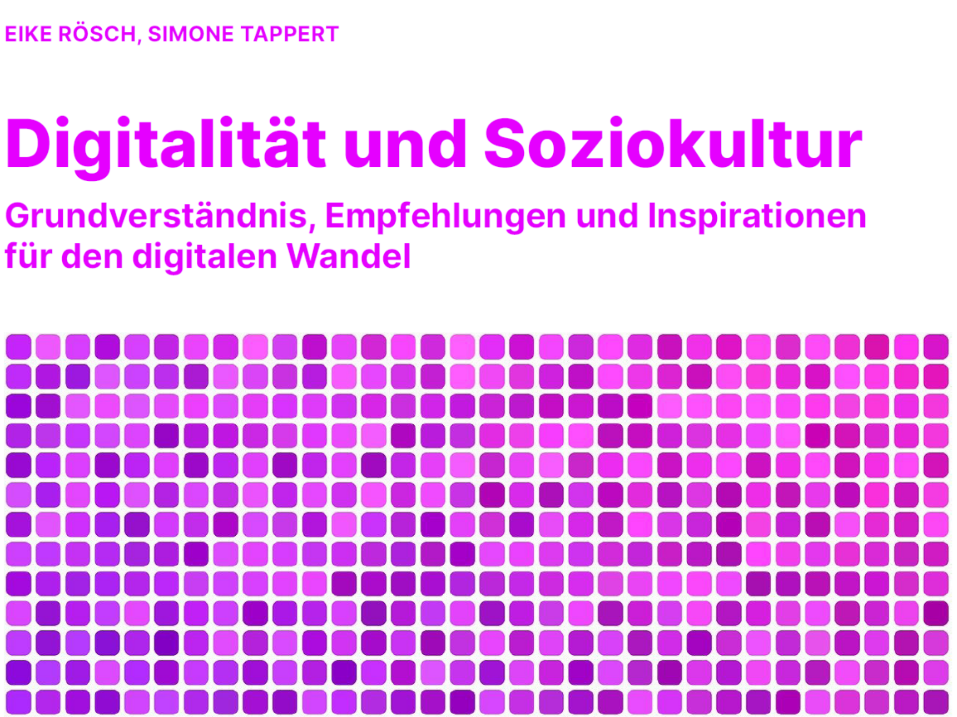 Buchcover Digitalität und Soziokultur